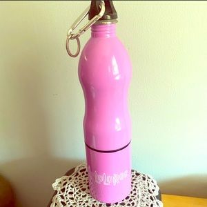 Official Lularoe Water Bottle pink 20 fl oz Canteen, separate cup/ compartment